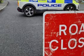 Police sealed off the road following the collision.