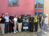 Pictured are South Yorkshire Deputy Mayor for Policing and Crime, Kilvinder Vigurs and Doncaster Central MP, Sally Jameson at Doncaster Fire Station with Cllr Gemma Cobby, Lisa Theobald, Clair Victory from South Yorkshire Fire and Rescue Service, John Hodson, Doncaster Station Manager, PC Hannah Cowling, Doncaster city Centre Neighbourhood Team, South Yorkshire Police and Damian Allen, Chief Executive, Doncaster City Council