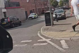 Police remain at the scene this teatime.