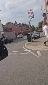 Police remained on the scene throughout the day.