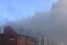The derelict building fire.
