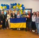 Doncaster Central Labour MP Sally Jameson and Ros Jones were among those celebrating Ukraine's independence at an event in the city.