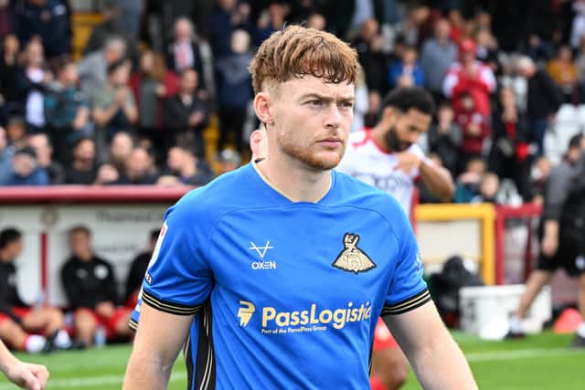 Doncasters'  Jack Senior in the match between  Stevenage  v  Doncaster Rovers at Broadhall Way.
 (Photo:Howard Roe/AHPIX LTD)