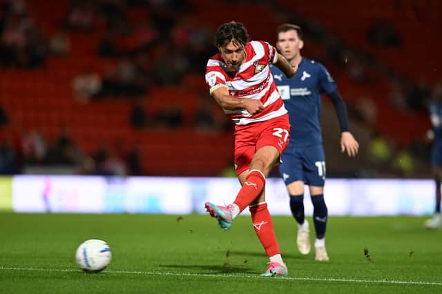 Isaac Hutchinson was on the scoresheet for Doncaster Rovers in their 1-1 draw with Notts County.