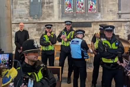 Anti-immigration march organiser blasts protesters who surrounded vicar