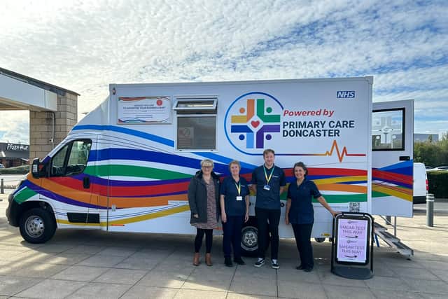 Primary Care bus at Lakeside Village