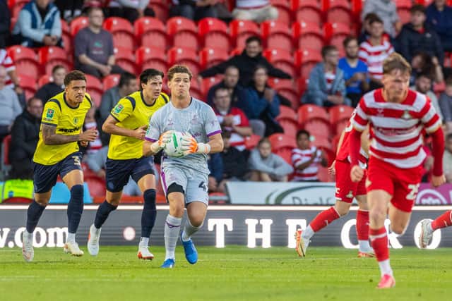 Josh Clarke made his competitive debut for Rovers against Middlesbrough in the League Cup
