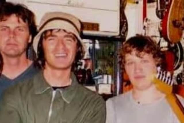 Noel Gallagher at Music Ground in Doncaster in the 1990s.