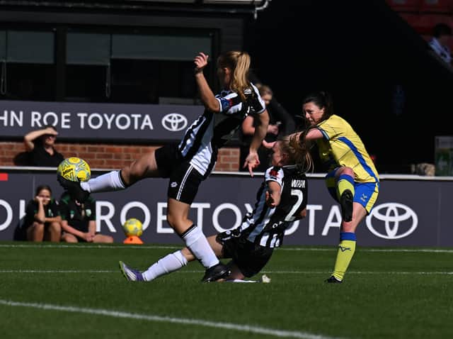 The Belles in action against Grimsby