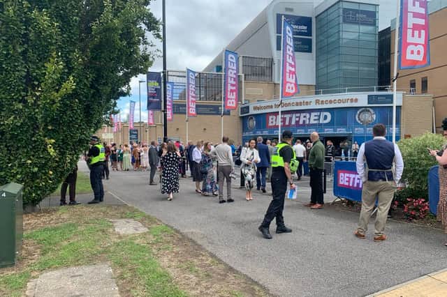 Nine arrests were made at this year's St Leger meeting.