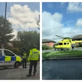 Police have confirmed two men died after a car hit a group of pedestrians on White Rose Way.