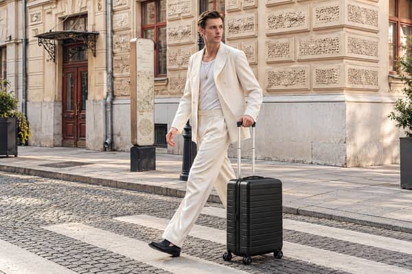 The 55x40x20cm black cabin suitcase is currently £25.49 in a limited-time Amazon deal.