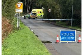 Emergency services were called to the scene on Saturday.