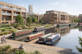 An artist's impression of the Minster canalside