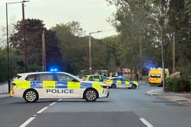 Cantley Lane was sealed off by police.
