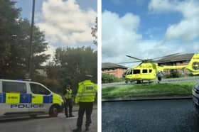 The two died when a car struck a group of pedestrians on White Rose Way.