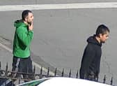 Police have released a CCTV image of men wanted over the incident.