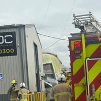Man in hospital after huge blaze destroys Doncaster ice cream van workshop