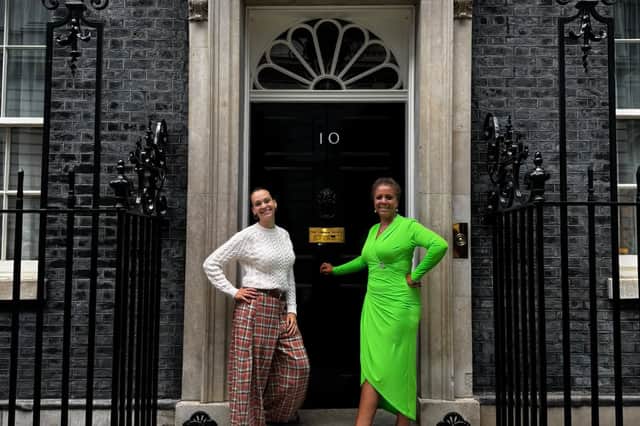 Roxy and Judy visited 10 Downing Street to raise awareness of fostering and adoption.