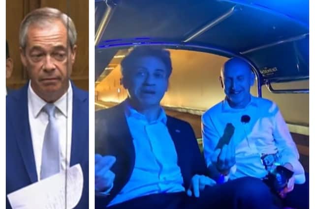 Nigel Farage has criticised a video of Ed Miliband and John Healey riding through Bangkok in a tuk tuk.