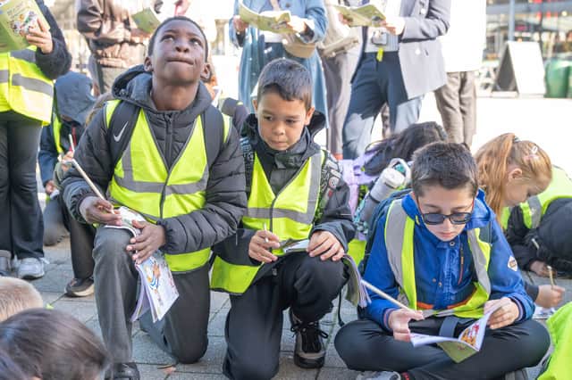 The story trail encourages children to discover the city's history