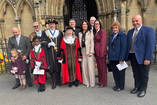 Civic Mayor Coun Jackie Dudley at the Civic Service at Doncaster Minster.
