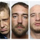 Thomas Miller, Lorcan Overson and Joseph Smith have been jailed.