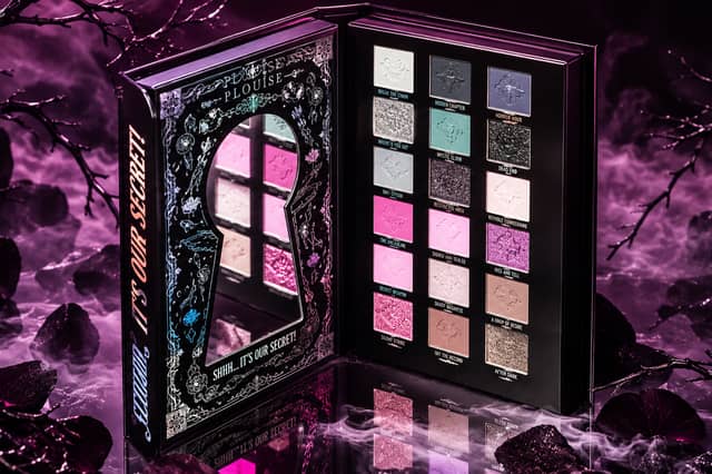 P.Louise's brilliantly spooky £45 Secrets in the Shadows Halloween palette opens to reveal 54 eyeshadows, with a clever light-up feature adding to the drama.
