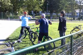 Deaf students have been using the cycle track. 