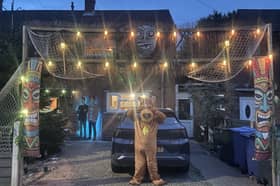 The haunted house décor has been inspired by Scooby Do. 