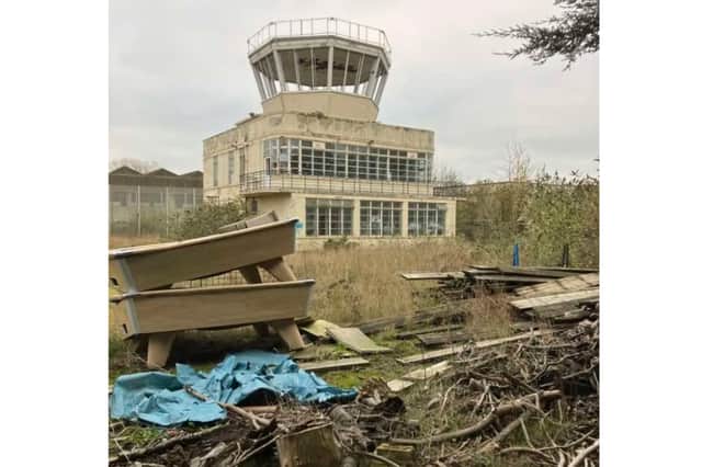The control tower forms part of the HMP LIndholme estate but is accessible to the public.