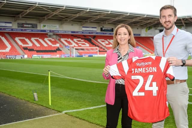 Sally Jameson is a keen Doncaster Rovers supporter.
