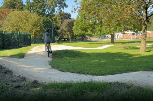 The new bike track at Rossington's St Joseph's Catholic Primary School.