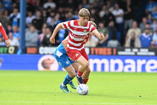Doncaster Rovers winger Jordan Thomas registered an assist during the team’s first league win of the season against Peterborough