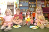 Enjoying a teddy bear's picnic at Bawtry Library are L-R Eliza Bailey, two, brother Isaac, five, both of Bawtry, Morgan Leah, three, of Rossington, and Jasmine Shaw, six, of Arksey 