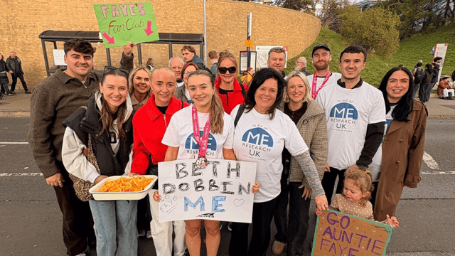 The sister of former Olympian sprinter Beth Dobbin says she is incredibly proud to have raised over £15,000 for ME Research UK.