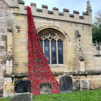 Spectacular poppy cascade display returns to Doncaster church