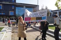Doncaster Stand Up To Racism co-ordinated Sunday's counter protest againt an anti-illegal immigration demo. 