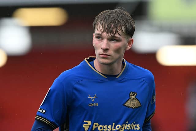 Doncaster Rovers ace Bayley McCann bagged his first Football League goal against Luton Town