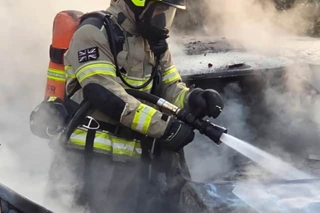 Fire crews from Edlington tackled the blaze