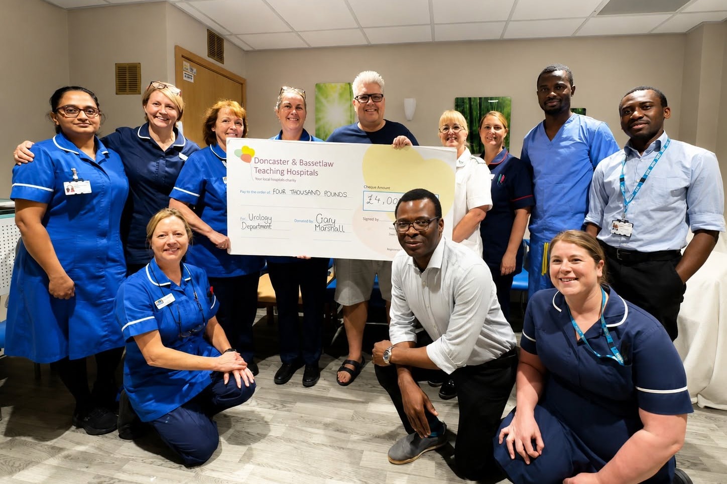 Comedian raises £8,500 for Doncaster urology department following cancer ...
