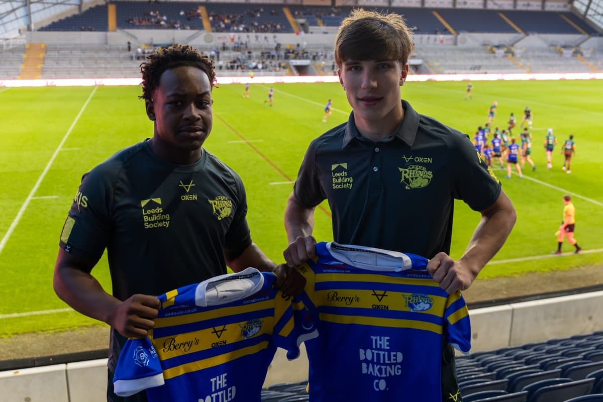 Leeds Rhinos Academy professional rugby league contracts for two lads from ...