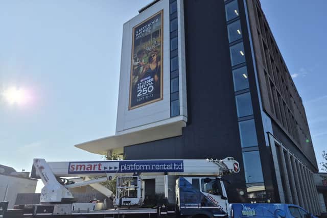 Blue Whale SWS and Smart platforms playing their part in cleaning the exterior of The Hilton Garden Inn