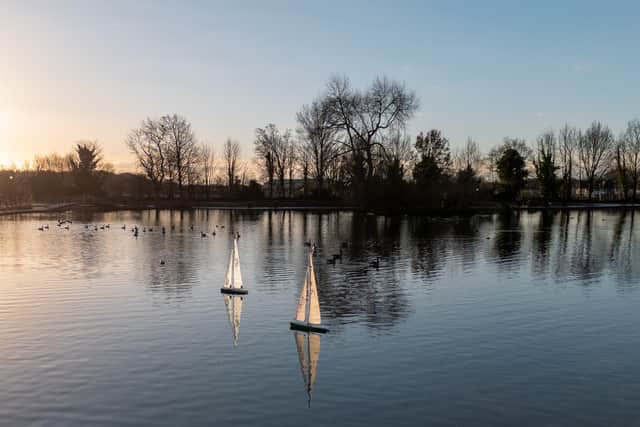 Askern boating lake, adjacent to Millside Lakes.