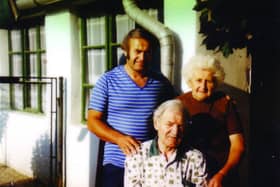 John with his paremnts when he eventiually returned to Hungary in the late 60's.
