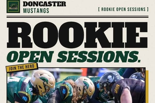 Mustangs Rookie Day flyer