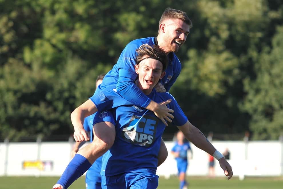 Rosso forwards Oli Nowak (bottom) and Rob Guilfoyle (top) have enjoyed a fruitful month in front of goal.