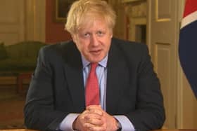 Prime Minister Boris Johnson addresses the nation. Photo: PA