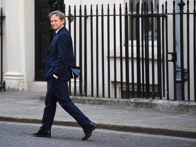 Transport Secretary Grant Shapps leaves Downing Street, London, after a media briefing on coronavirus (COVID-19). Photo: PA