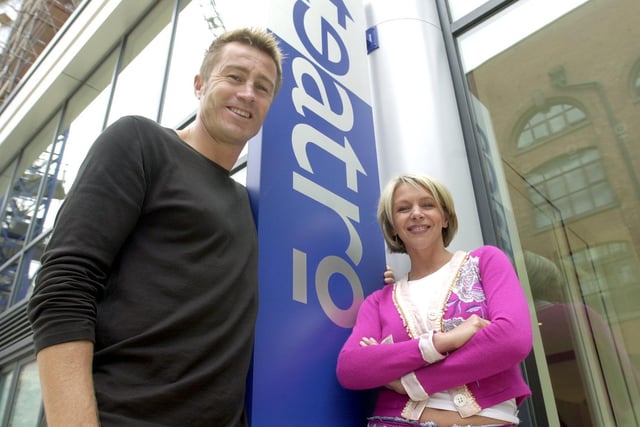 Former Leeds United striker Lee Chapman and wife actress Leslie Ash opened their new restaurant Teatro on Concordia Street in the city centre.